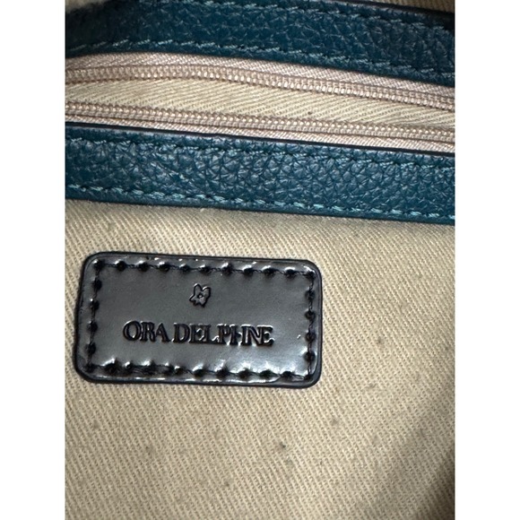 Ora‎ Delphine - Green Leather Sachel - Picture 7 of 8